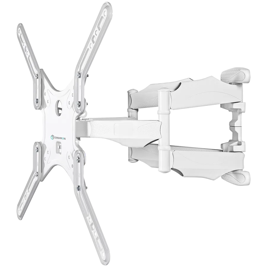 ONKRON Monitor desk mount for 37” – 70 Inch LCD LED OLED Screens, White