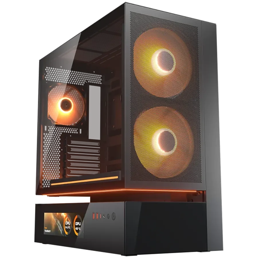 COUGAR CFV235 Mesh Vision PC Case, Mid Tower, Black