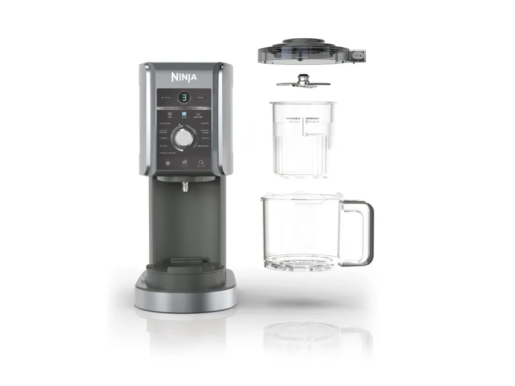 Ninja aparat za sladoled10 programa, 4 funkcije, 50% veci kapac. snaga 800W, kapac. 709ml