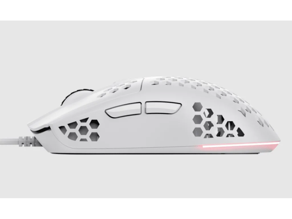 Trust GXT928 Helox RGB gamingmiš, ultra lagan, 6400 dpi,žičani, bijeli