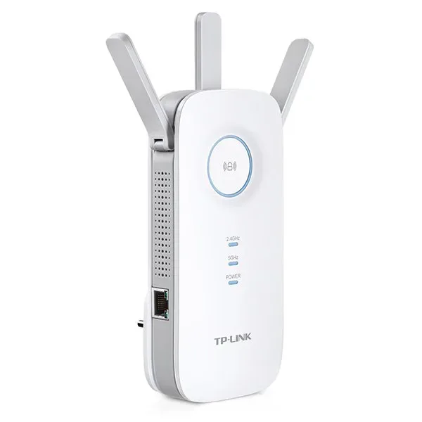 AC1750 Dual Band Wireless Wall Plugged Range Extender, Qualcomm, 1300Mbps at 5Ghz + 450Mbps at 2.4Ghz, 802.11ac/a/b/g/n, 1 10/100/1000M LAN, Ranger Extender button, Range extender modeпјЊwith 3 fixed