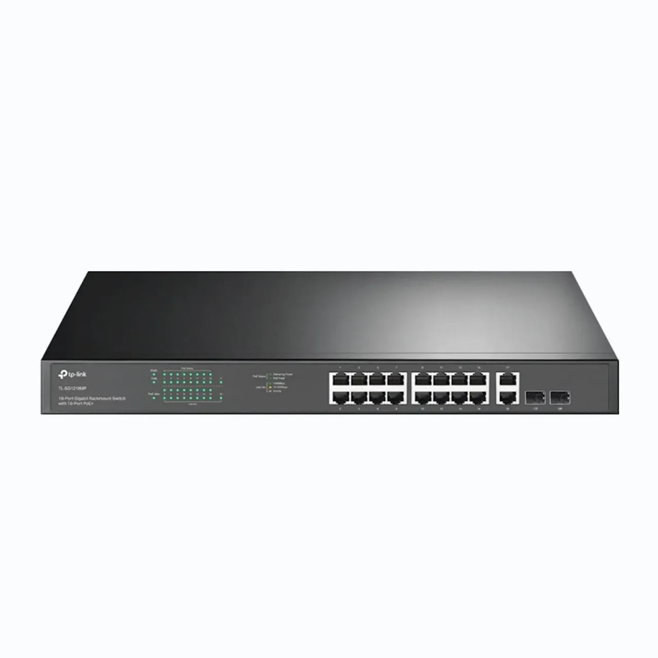 Switch TP-Link Omada 18-Port Gigabit Rackmount PoE 16-Port PoE+ TL-SG1218MP