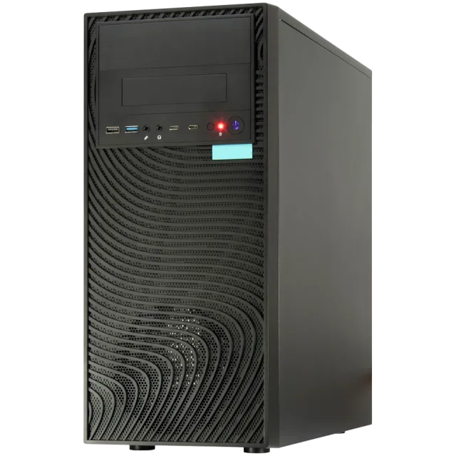 PC Desktop AMD Ryzen 5 6C/12T 4600G, MB BIOSTAR MB B450, RAM 8GB 3200Mhz DDR4, 256GB SSD, PSU 500W, Case IT-6516 Ripple, No OS