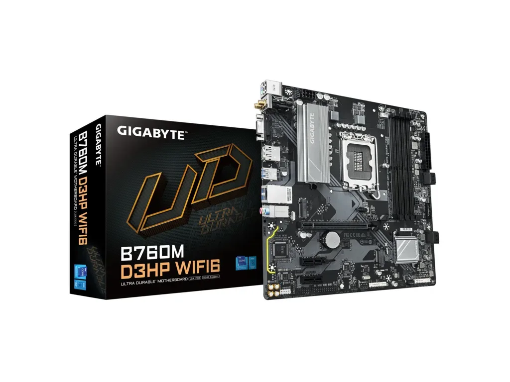 Gigabyte MB B760M D3HP WIFI6 LGA1700; 4xDDR5; 2xM.2,4xSATA HDMI, DP; VGA, WIFI; mATX