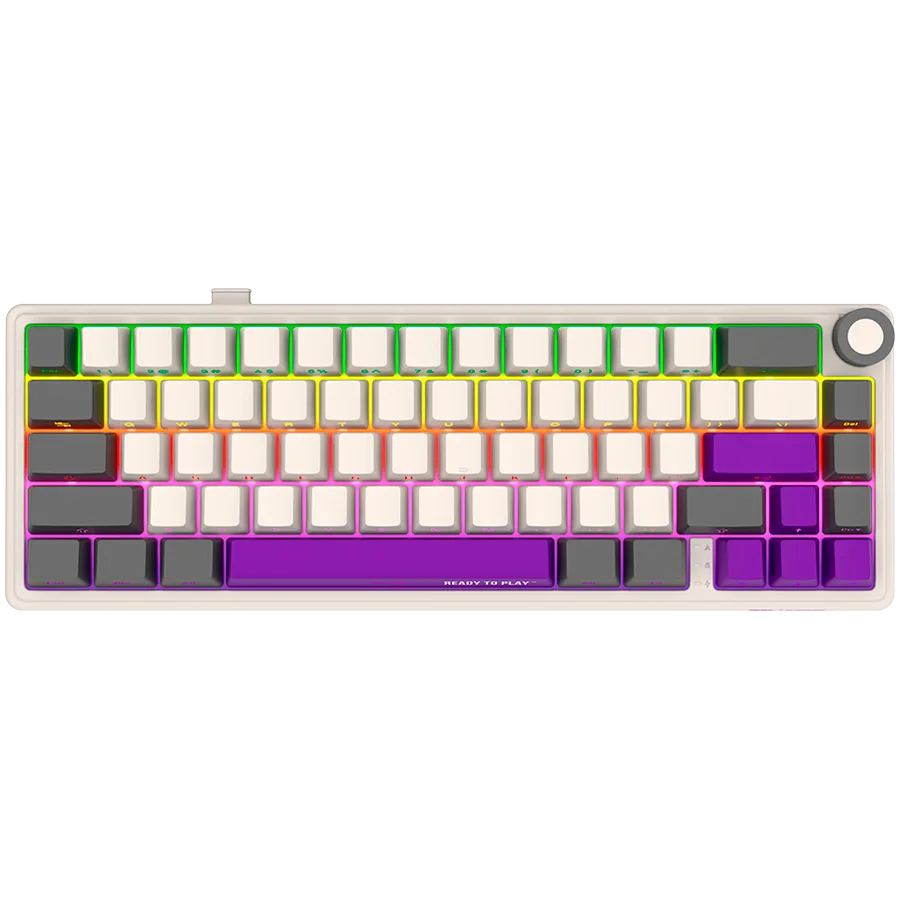 LORGAR KBP70MW, Wireless 65% Mechanical Gaming Keyboard Pro, Beige, EN layout