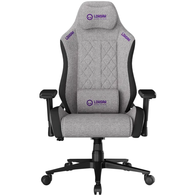LORGAR CHA41, Ergonomic Gaming Chair Advanced, premium anti-stain fabric, Grey