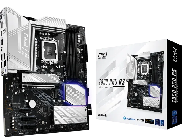 ASROCK MB Z890 PRO RSLGA1851, 4xDDR5, 4xM.2, 4xSATAHDMI, DP, Thunderbolt USB4, ATX, RAID