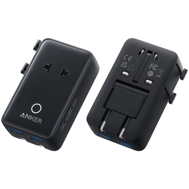 Anker Nano Travel Adapter (5-in-1, 20W) Black