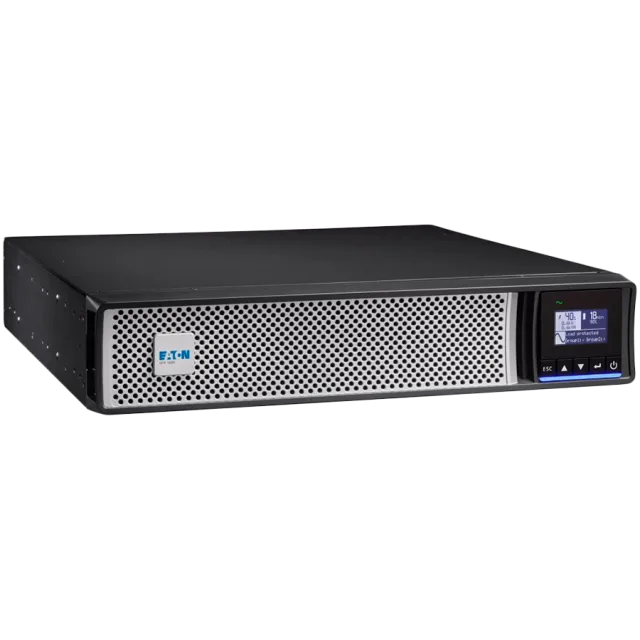Eaton UPS 5PX 3000VA/3000W; 2U; Rack/tower, Line Interactive; Input: C20, Output: (8) C13, (2) C19, Rack-mounting/Tower kit; LCD display; 1 slot for card ;  Compatible with Virtual enviroments; Warran