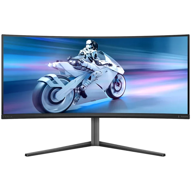 Philips Monitor Evnia 34M2C6500/00 34'' QD-OLED, 21:9, 3440x1440 (UltraWide QHD), 175Hz, 0.03ms, 250 cd/m² (SDR), 1000 cd/m² (HDR), 1,000,000:1, 2x HDMI 2.0, DisplayPort 1.4, 4x USB 3.2, Dark Slate De