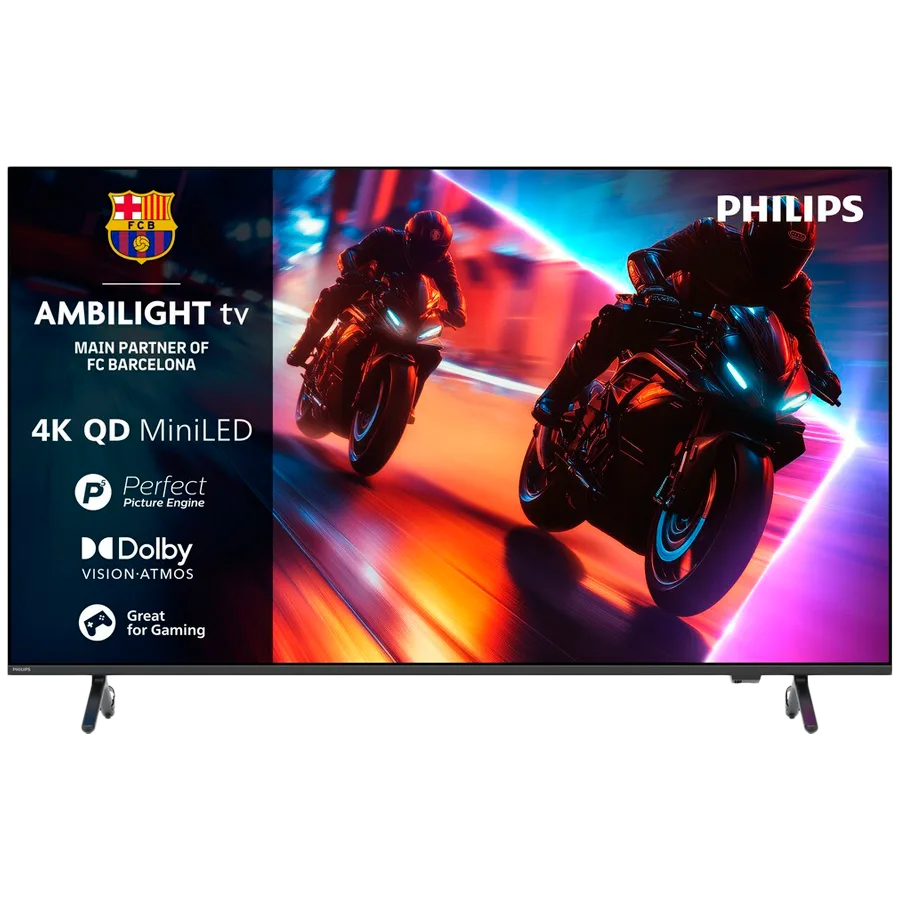 Philips 75MLED920/12 AMBILIGHT 4K Quantum Dot Mini-LED 144 Hz, 189 cm (75"), P5 Perfect Picture Engine, Dolby Vision i Atmos