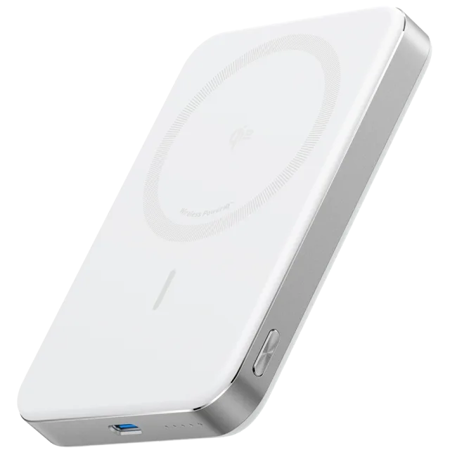 Anker MagGo Power Bank (10K, Magnetic Wireless) White