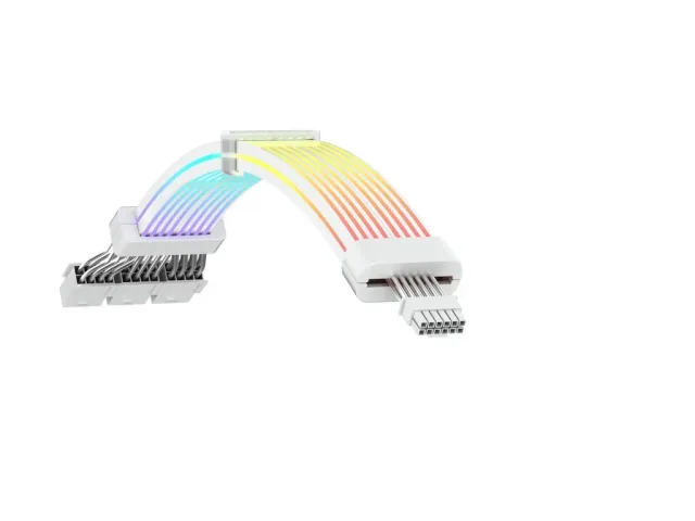 RYZE ARGB Napojni kabl za VGA6pin 3x6+2Pin to 12VHPWRWhite