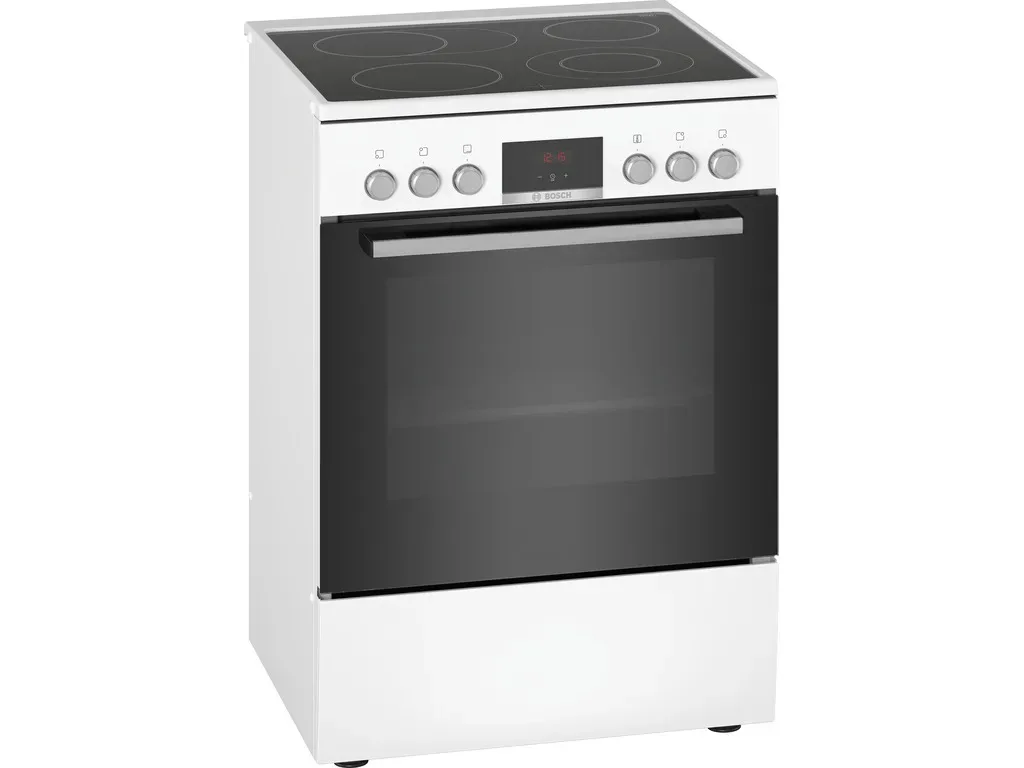 BOSCH električni štednjak Serie 4|, A, 66L, BIJELI EcoCleanDirect, Display
