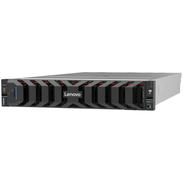 Lenovo ThinkSystem SR650 V4,1xIntel Xeon 6515P (16C 2.3GHz 150W), 1x32GB (2Rx8),RAID 940-8i 4GB Flash PCIe Gen4 12Gb Adapter, 2x1 300W, 24x2.5" Chassis(Standard)
