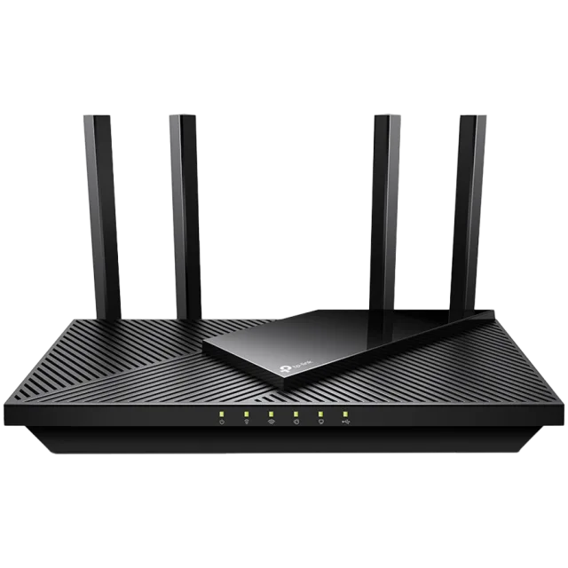 TP-Link Archer AX55 Pro AX3000 Dual-Band Wi-Fi 6 Router, 574 Mbps at 2.4 GHz + 2402 Mbps at 5 GHz, 4× Antennas, 1× 2.5 Gbps WAN/LAN Port + 1× Gigabit WAN/LAN Port+3x Gigabit LAN Ports,1xUSB 3.0 Port,1