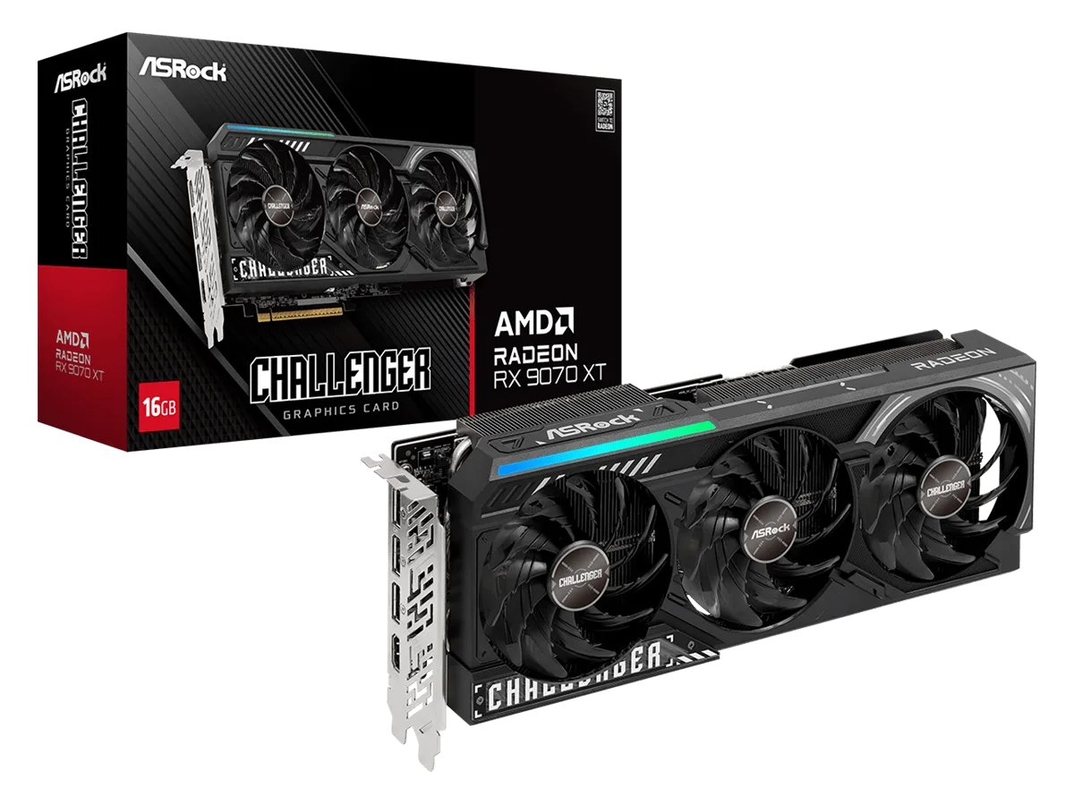 ASROCK VGA RX 9070 XT CL16GB GDDR6, 256bit, 3xDP, HDMI