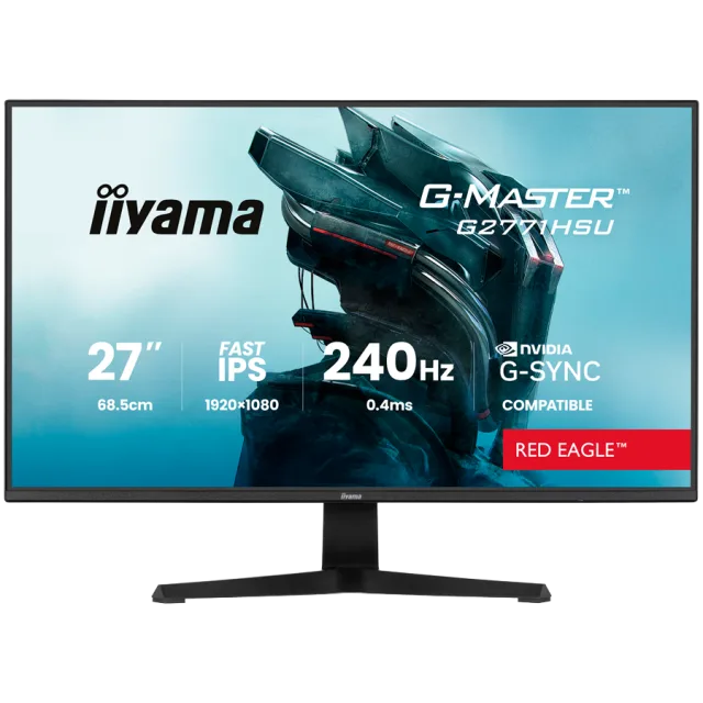 27 Fast IPS Gaming, G-Master Red Eagle, G-SYNC Compatible, 1920x1080 240Hz,2x HDMI, DisplayPort, 0.4ms MPRT, Speakers, USB HUB 1x3.2 1xC, Black Tuner