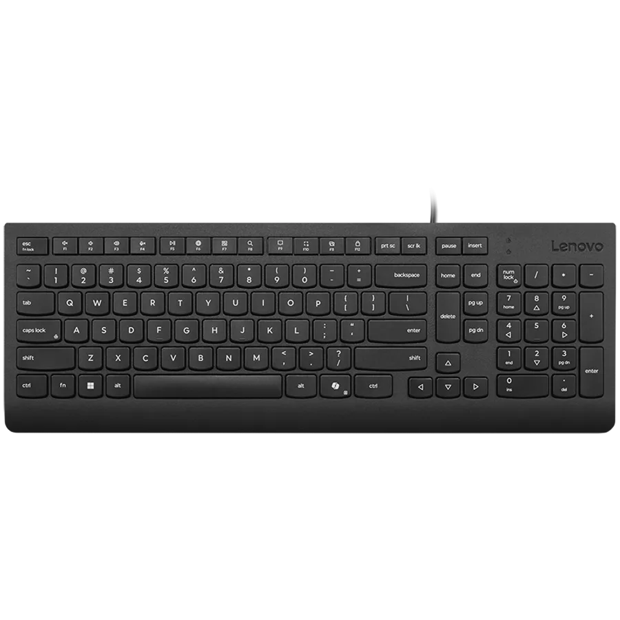 Lenovo Essential Wired Keyboard (Black) - US English 103P
