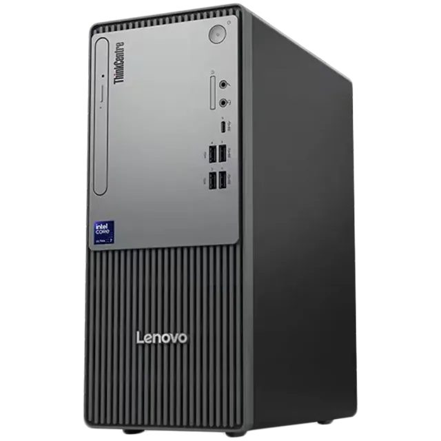 ThinkCentre NEO 50 Tower G6, Ultra 7 265 20C, 16GB DDR5-5600, 1TB SSD PCIe, DVD+RW, Front: 2x USB 3.2, 2x USB 2.0, 1x USB 3.2-C, 3-in-1, Audio/Mic, Back: 2x USB 2.0, 2x USB 3.2, VGA, DP, HDMI, RJ45 Gb