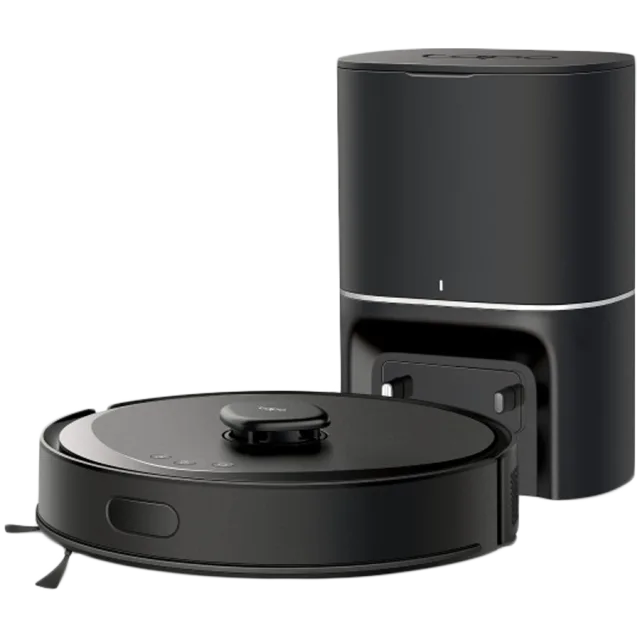 TP-Link Tapo RV30 Max Plus, Robot Vacuum Cleaner and Auto-Empty Dock, LiDAR + IMU Dual Navigation, Vacuum & Mop 2-in-1, 5300Pa, 3L Auto-Empty Dock, 2600mAh Battery, 250ml Dustbin, 300ml Water Tank, 5-
