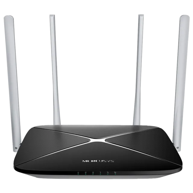 Mercusys MB135-4G AC1200 Wi-Fi 4G LTE Router, Build-In 150Mbps 4G LTE Modem, 300 Mbps at 2.4 GHz, 867 Mbps at 5 GHz, 4G Cat4 150/50 Mbps, Internal Antennas,  Extra 3G/4G Antenna Ports, 1x 10/100 Mbps
