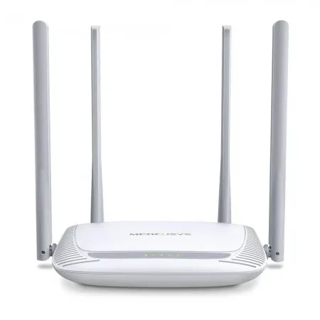 Mercusys 300Mbps Enhanced Wireless N Router, 4x10/100Mbps LAN ports, 1x10/100Mbps WAN port, 4 x 5dBi fixed omni directional antennas, WDS bridge, 2.4GHz guest network