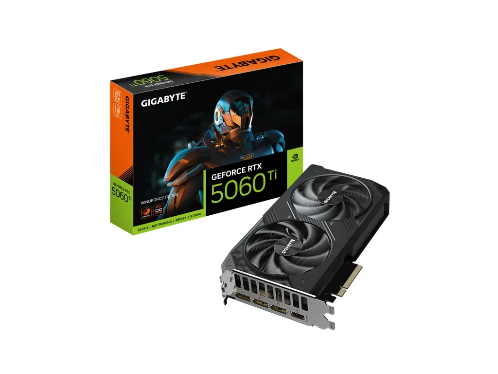 Gigabyte 5060 Ti Windforce OC16GB GDDR7, 128-bit,3x DP, 1x HDMI