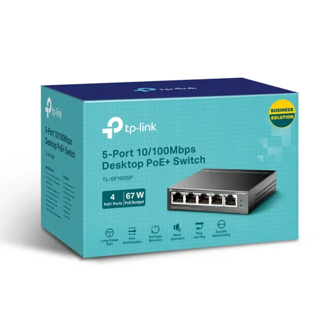 Switch TP-Link Omada 5-Port sa 4-Port PoE TL-SF1005P