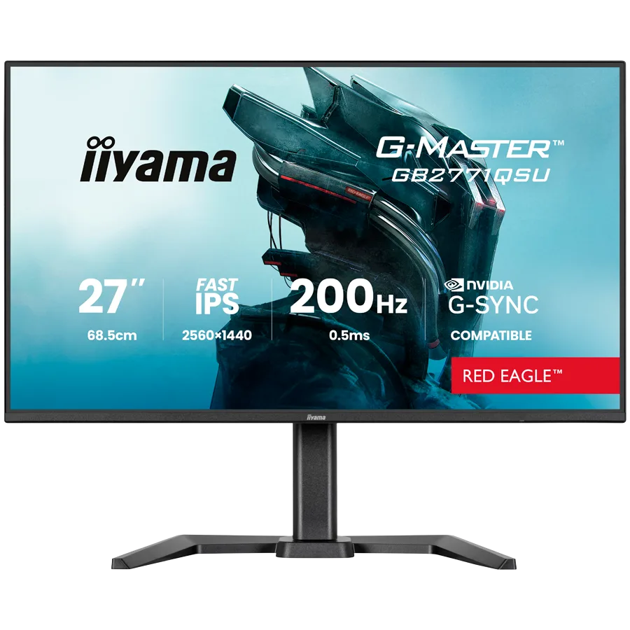 27  Fast IPS Gaming, G-Master Red Eagle, G-SYNC Compatible, 2560x1440 200Hz, 2x HDMI, DisplayPort, 0.5ms MPRT, Speakers, USB HUB 2x3.2 2xC, Black Tuner, 15cm Height Adj. Stand