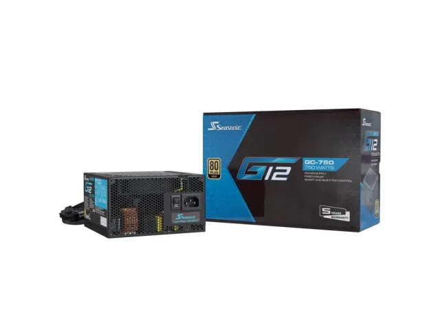 Seasonic G12 GC80 750W Gold PC ATX 80 PLUS Gold Active 12 cm, Black