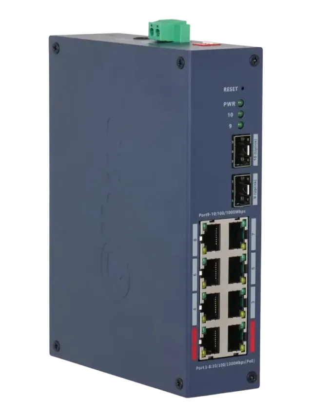 Dahua Gigabit Switch sa 8-Port PoE 10-Port Cloud Managed Indust. CHS4210-8GT-110