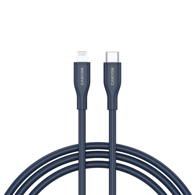 CANYON cable CLNM60 C-L 60W MFI 1m Silicon Blue