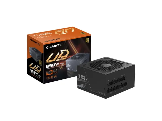Gigabyte PSU 850W Gold PG5 V2 ATX 3.1, PCIe 5.1, 80 PLUS go Fully modular, 90%
