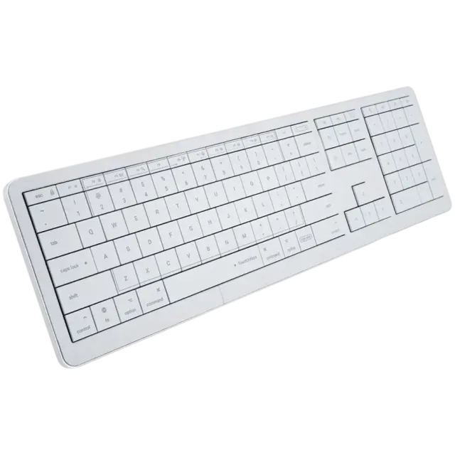 CLEVETURA CLVX 1 Touch-On-Keys AI Bežična Tipkovnica, ANSI US Mac raspored, Aluminijsko kućište, Interaktivni RGB, podrška za Mac/iPad/AppleTV/PC