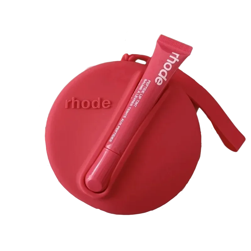 Rhode ROUND torbica with lipstick Crvena