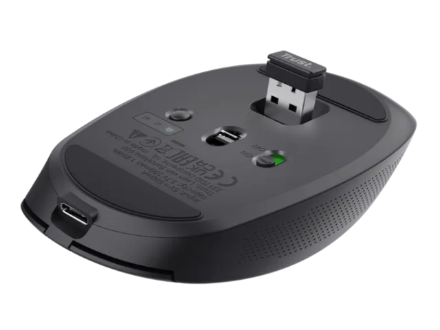 Trust OZAA compact wirelessmiš, 800-3200 dpi, optički,3 načina konekcije, punjiva baterija