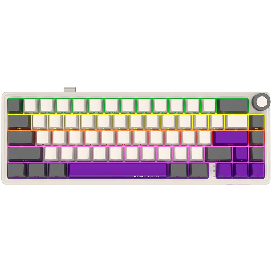 LORGAR KBP70MW, Wireless 65% Mechanical Gaming Keyboard Pro, Beige, CZ/SK layout