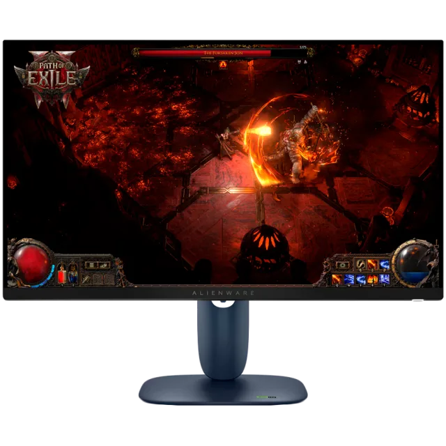 Monitor Alienware AW2725DM 27", 2560x1440, QHD, 180Hz, IPS Antiglare, 16:9, 1000:1, 400 cd/m2, NVIDIA G-SYNC + AMD FreeSync, 1ms, 178/178, 2xDP, HDMI, 2xUSB 3.2, USB-B, Tilt, Swivel, Pivot, Height Adj