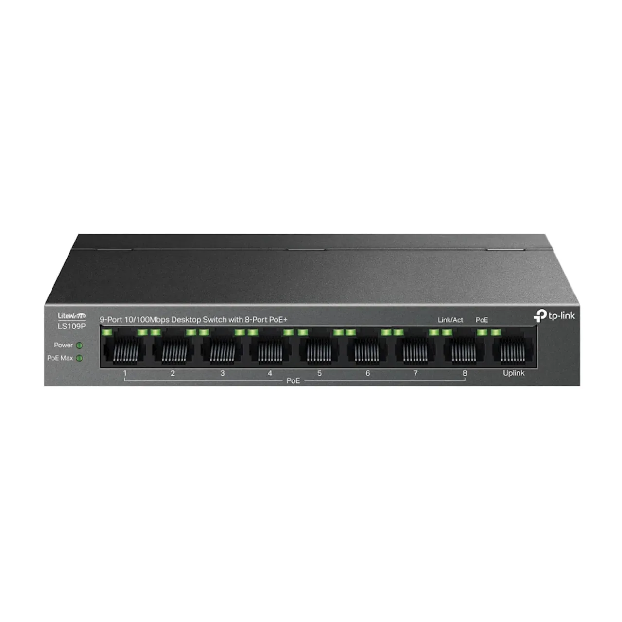 Switch TP-Link Omada 9-Port 10/100 Desktop 8-Port PoE+ LS109P
