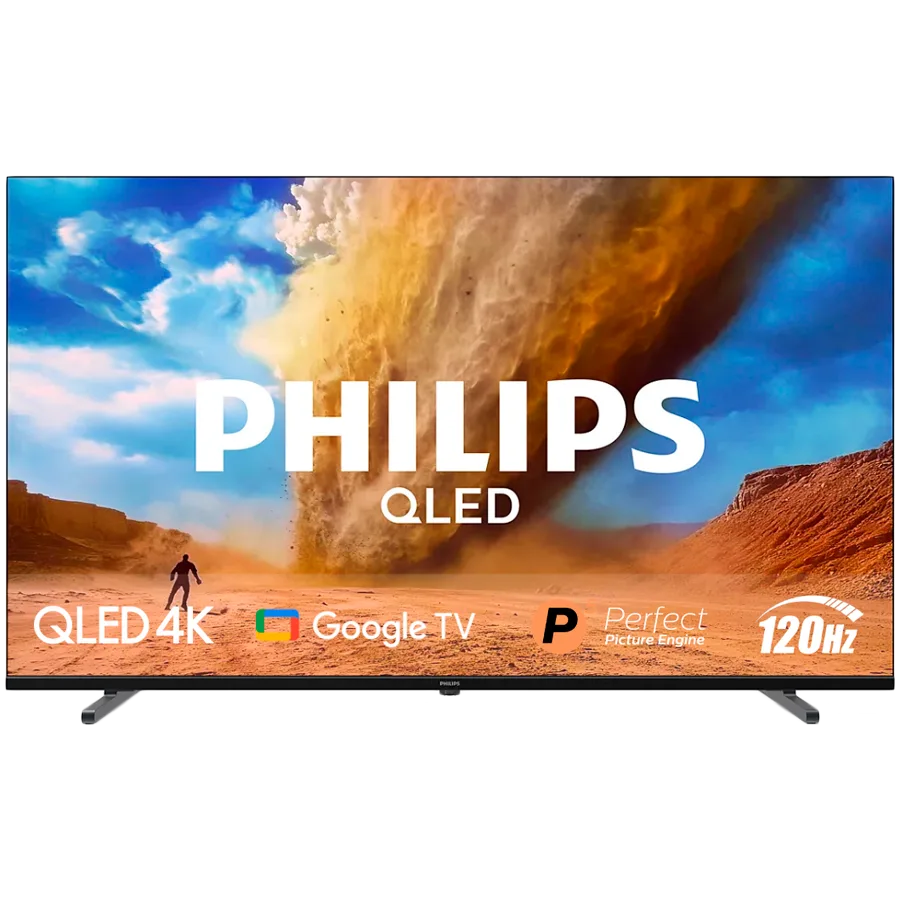 PHILIPS 75PUT8530/10 4K QLED 120 Hz Google TV 189 cm (75"), P5 Picture Engine procesor, Amazon Alexa and Google asistent, Wi-Fi Miracast, Dolby Vision i Dolby Atmos