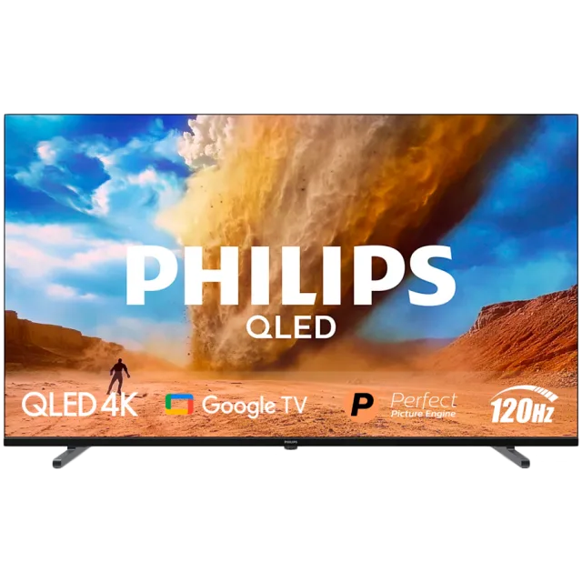 PHILIPS 75PUT8530/10 4K QLED 120 Hz Google TV 189 cm (75"), P5 Picture Engine procesor, Amazon Alexa and Google asistent, Wi-Fi Miracast, Dolby Vision i Dolby Atmos