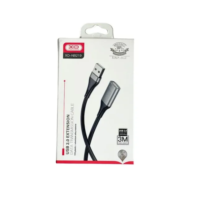 USB kabal XO NB219 ekstenzija USB - USB 3,0 m Black