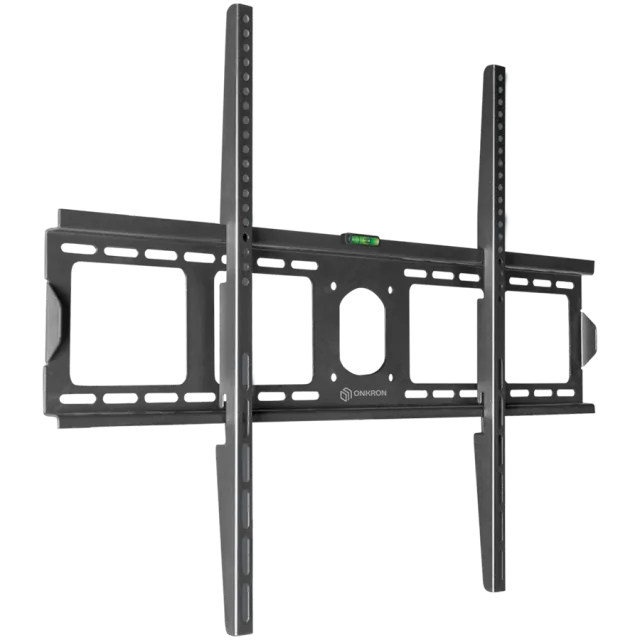 ONKRON Fixed TV Wall Mount for 55 to 100-inch Flat Panel TVs Digital Panels 75 kg, Black