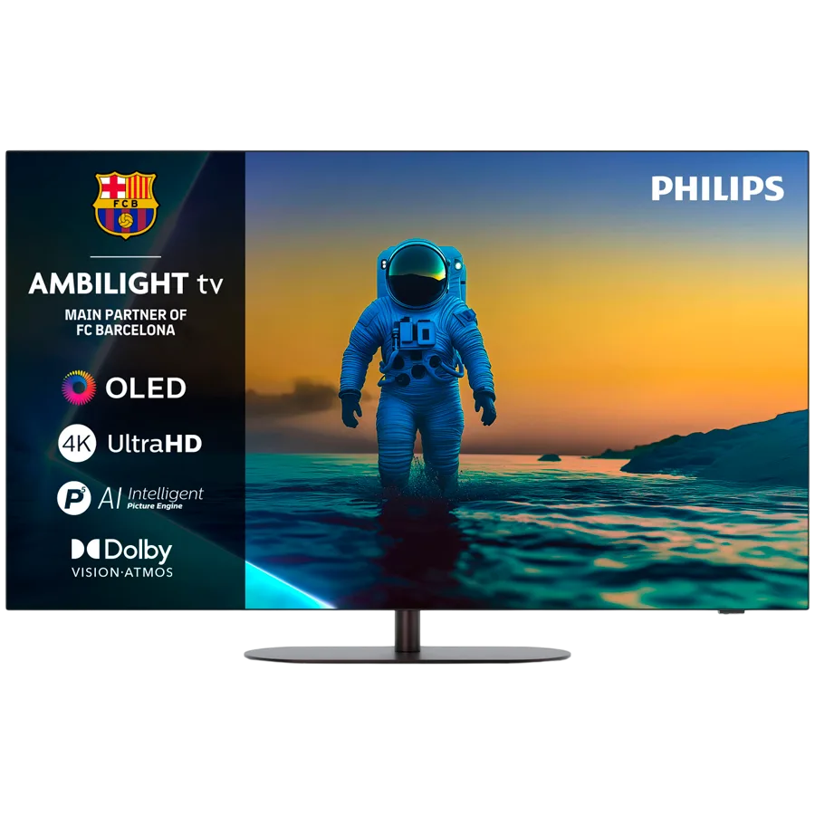 Philips 55OLED820/12 4K Google TV OLED, AMBILIGHT TV, 144 Hz, P5 AI Procesor, 139 cm (55''), Dolby Vision and Dolby Atmos