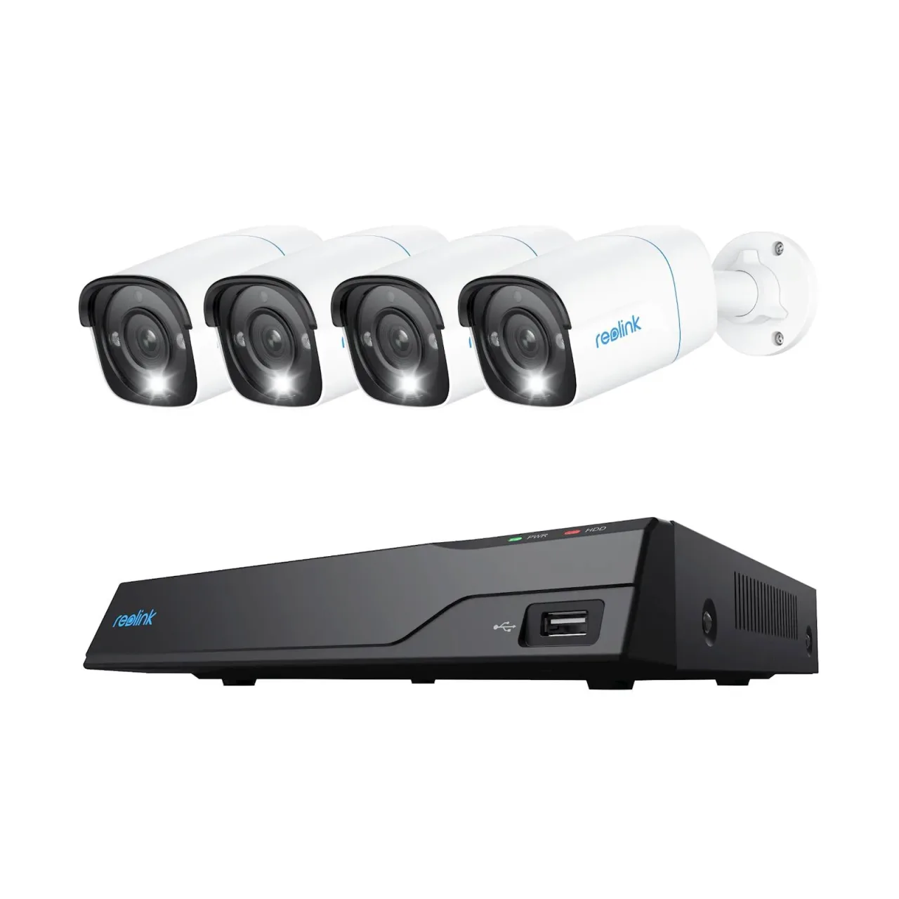 REOLINK NVR SNIMAČ NVS8-8MB4 4K, 8 kanlalni NVR, 2TB HDD, 4x kamera