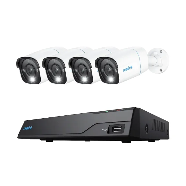 REOLINK NVR SNIMAČ NVS8-8MB4 4K, 8 kanlalni NVR, 2TB HDD, 4x kamera