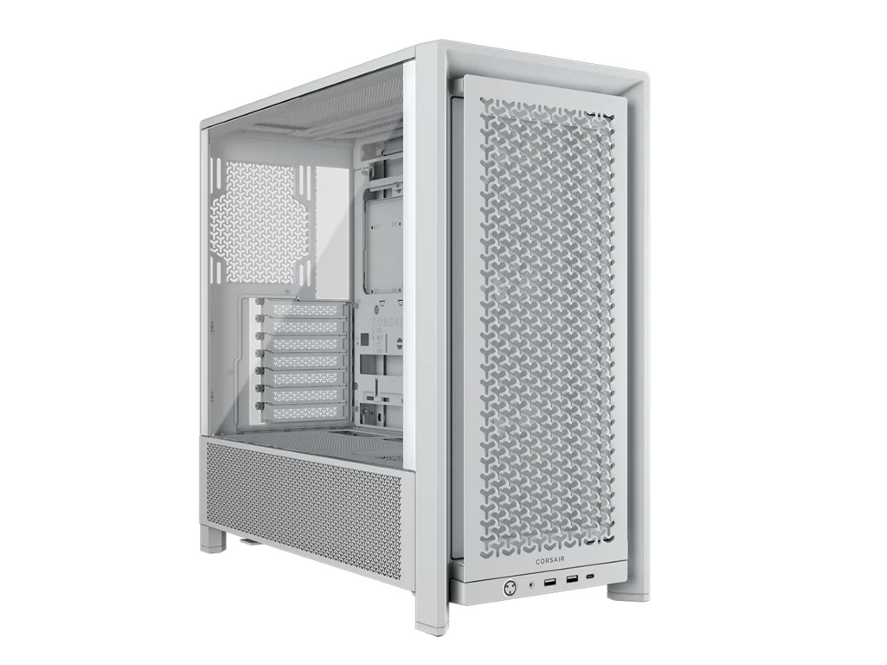 CORSAIR FRAME 4000D RS Case3xRS120 fans, 360mm radiator170mm cooler, 430mm GPU, ATX, White