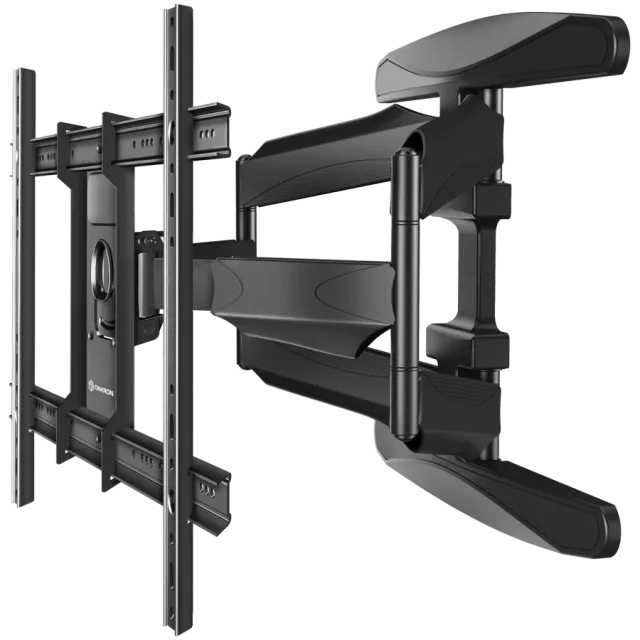 ONKRON Full Motion TV Wall Mount for 40 to 75-inch Flat Panel TVs Digital Panels 45,5 kg, Black