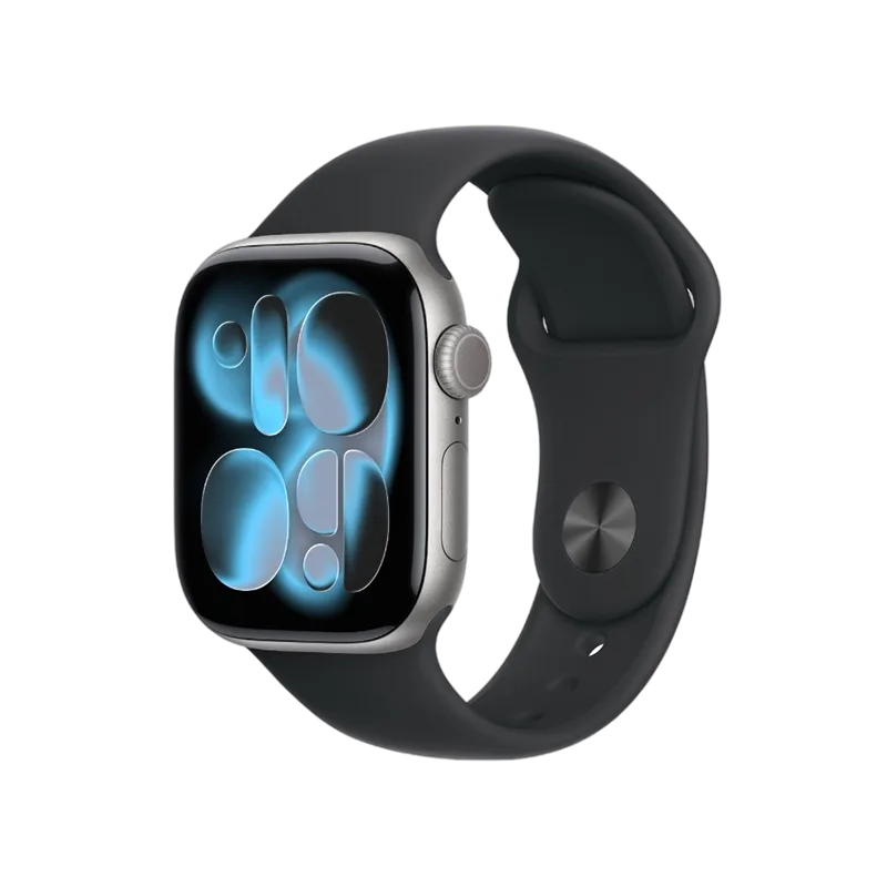 Apple Watch Series 11 GPS 46mm Space Grey Aluminium Case With Black Sport Band MEV44 M/L